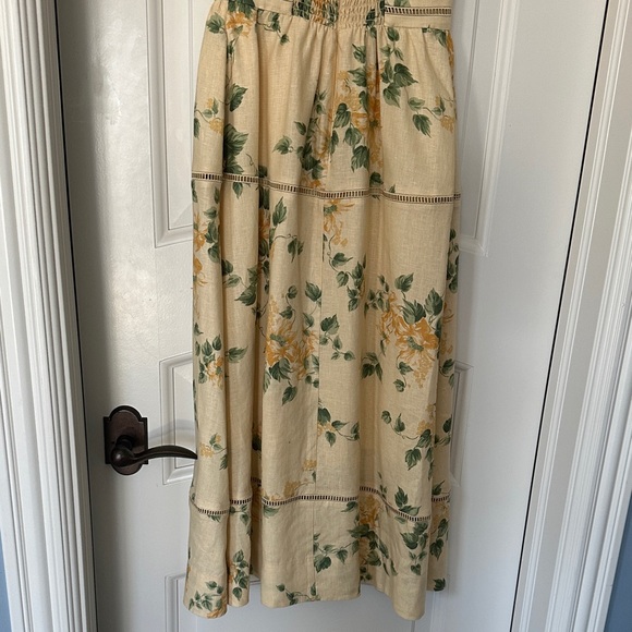Reformation Everett Yellow Floral linen Dress - Picture 5 of 6